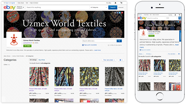 Uzmex World Textiles  ebay shop